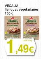 Oferta de Campofrío - Vegalia Llenques Vegetarianes por 1,49€ en Keisy