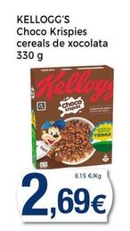 Oferta de Kellogg's - Choco Krispies Cereals De Xocolata por 2,69€ en Keisy