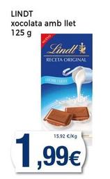 Oferta de Lindt - Xocolata Amb Llet por 1,99€ en Keisy