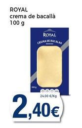 Oferta de Royal - Crema De Bacallà por 2,4€ en Keisy