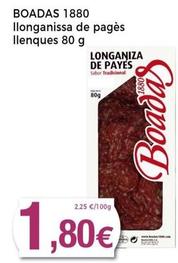 Oferta de Longaniza por 1,8€ en Keisy