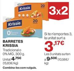 Oferta de Krissia - Barritas por 4,75€ en Supercor Exprés