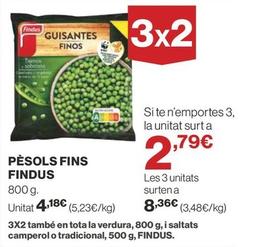 Oferta de Findus - Pesols Fins por 4,18€ en Supercor Exprés