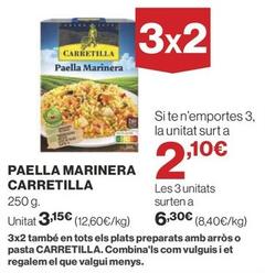 Oferta de Carretilla - Paella Marinera por 3,15€ en Supercor Exprés