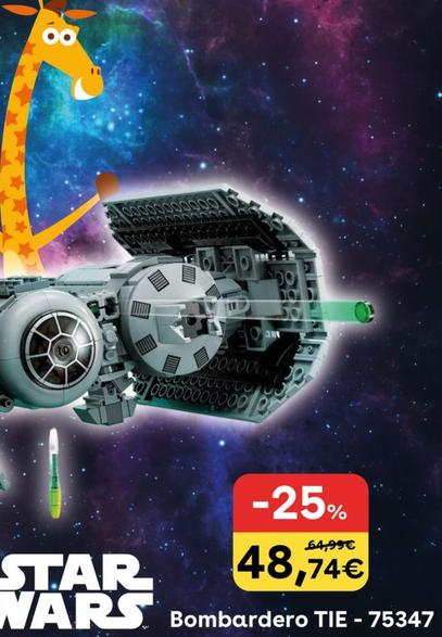 Oferta de Lego - Star Wars Bombardero TIE - 75347 por 48,74€ en ToysRus