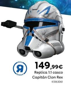 Oferta de Star Wars - Replica 1:1 Casco Capitan Clon Rex  por 149,99€ en ToysRus
