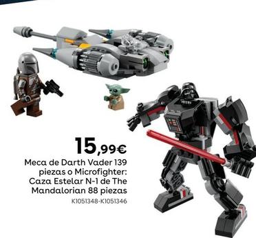 Oferta de Lego - Meca De Darth Vader 139 Piezas O Microfighter: Caza Estelar N-1 De The Mandalorian 88 Piezas por 15,99€ en ToysRus
