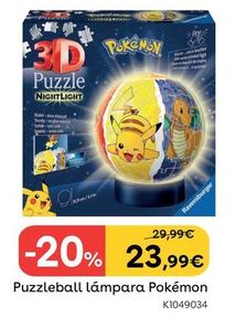 Oferta de Ravensburger - Puzzleball Lampara Pokemon  por 23,99€ en ToysRus