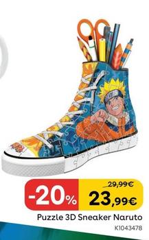 Oferta de Ravensburger - Puzzle 3D Sneaker Naruto  por 23,99€ en ToysRus