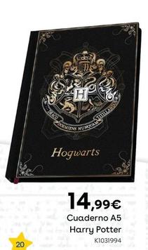 Oferta de Harry Potter - Cuaderno A5 por 14,99€ en ToysRus
