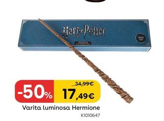 Oferta de Harry Potter - Varita Luminosa Hermione por 17,49€ en ToysRus