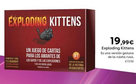 Oferta de Exploding Kittens por 19,99€ en ToysRus