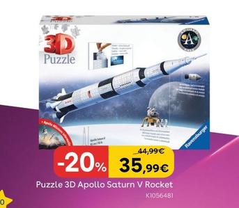 Oferta de Puzzle 3D Apollo Saturn V Rocket por 35,99€ en ToysRus