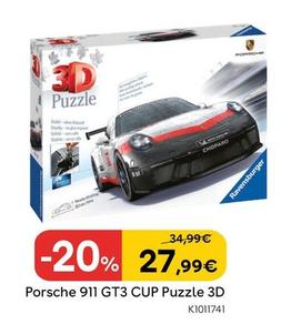 Oferta de Porsche 911 GT3 CUP  Puzzle 3D por 27,99€ en ToysRus