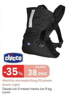 Oferta de Chicco - Mochila Marsupio Easy Fit Power Black Night por 38,99€ en ToysRus