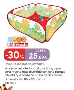 Oferta de Babysmile - Parque De Bolas Infantil por 25,89€ en ToysRus