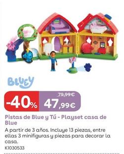 Oferta de Bluey - Pistas De Blue Y Tú -playset Casa De Blue por 47,99€ en ToysRus