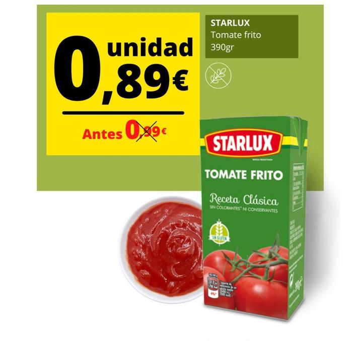 Oferta de Tomate frito por 0,89€ en Tu Trébol Hipermercados
