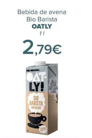 Oferta de Oatly - Bebida de avena Bio Barista  por 2,79€ en Carrefour