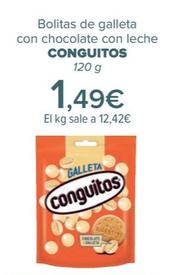 Oferta de Conguitos - Bolitas de galleta con chocolate con leche  por 1,49€ en Carrefour