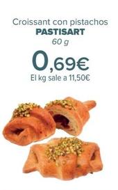 Oferta de Pastisart - Croissant con pistachos   por 0,69€ en Carrefour