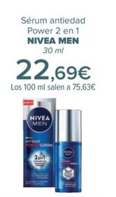 Oferta de NIVEA MEN - Sérum Antiedad Power 2 En 1   por 22,69€ en Carrefour