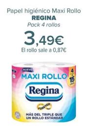 Oferta de REGINA - Papel higiénico Maxi Rollo  por 3,49€ en Carrefour