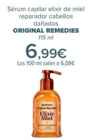 Oferta de ORIGINAL REMEDIES - Sérum capilar elixir de miel  reparador cabellos dañados   por 6,99€ en Carrefour