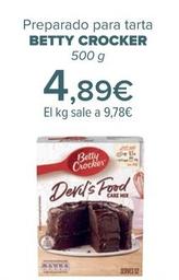 Oferta de Betty Crocker - Preparado para tarta por 4,89€ en Carrefour