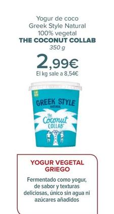 Oferta de The Coconut Collab - Yogur De Coco Greek Style Natural 100% Vegetal  por 2,99€ en Carrefour