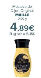 Oferta de Maille - Mostaza De Dijon Original  por 4,89€ en Carrefour