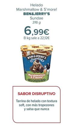 Oferta de Ben&jerry’s - Helado Marshmallow & S More!   por 6,99€ en Carrefour