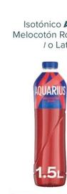 Oferta de AQUARIUS - Isotónico Melocotón Rojo Botella 1 5 l o Lata 33 cl en Carrefour