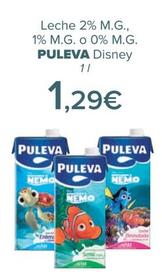 Oferta de Puleva - Leche 2% MG  1% MG o 0% MG  Disney por 1,29€ en Carrefour