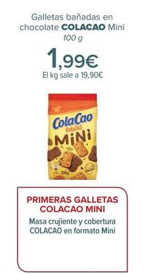 Oferta de Cola Cao - Galletas bañadas en chocolate Mini por 1,99€ en Carrefour