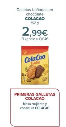 Oferta de Cola Cao - Galletas bañadas en chocolate   por 2,99€ en Carrefour