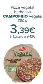 Oferta de Campofrío - Pizza vegetal barbacoa Vegalia por 3,39€ en Carrefour