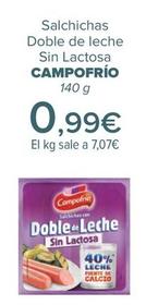 Oferta de Campofrío - Salchichas  Doble de leche Sin Lactosa  por 0,99€ en Carrefour