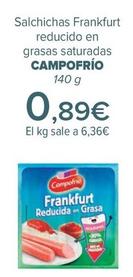 Oferta de Campofrío - Salchichas Frankfurt reducido en grasas saturadas  por 0,89€ en Carrefour