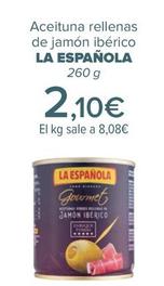 Oferta de La Española - Aceituna Rellenas  De Jamón Ibérico   por 2,1€ en Carrefour