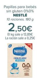 Oferta de NESTLÉ - Papillas Para Bebés Sin Gluten 0%0%   por 2,5€ en Carrefour