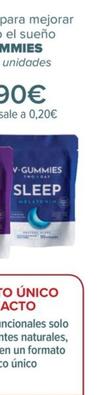 Oferta de V-Gummies - Gominolas para mejorar  el pelo o el sueño  por 9,9€ en Carrefour