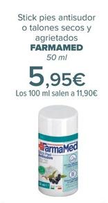 Oferta de FARMAMED - Stick pies antisudor o talones secos y agrietados   por 5,95€ en Carrefour