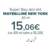 Oferta de MAYBELLINE - Super Stay Skin Tint NEW YORK por 15,06€ en Carrefour