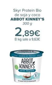 Oferta de ABBOT KINNEY’S - Skyr Protein Bio De Soja Y Coco  por 2,89€ en Carrefour