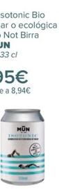 Oferta de MUN - Kombucha Isotonic Bio Con Agua De Mar O Ecológica Con Lúpulo Not Birra  por 2,95€ en Carrefour