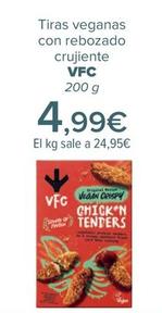 Oferta de VFC - Tiras veganas  con rebozado  crujiente   por 4,99€ en Carrefour