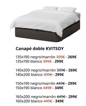 Oferta de Kvitsoy - Canapé Doble por 269€ en IKEA