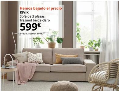 Oferta de Kivik - Sofa De 3 Plazas , Tresund Beige Claro por 599€ en IKEA