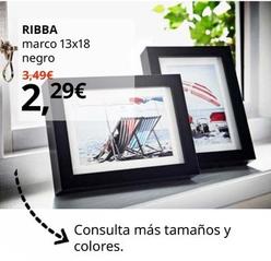 Oferta de Ribba - Marco 13x18 Negro por 2,29€ en IKEA
